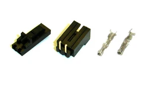20SET 2.54 2-Pin MOLEX Buchse Steckverbinder Gehäuse Crimpkontakt rechter Winkel Stiftleiste - Bild 1 von 4