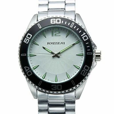NUEVO Reloj Rousseau 9445 Para Hombre SUTER Esfera Blanca Índices Luminosos Plateado 62623517 Foto 1 de 2