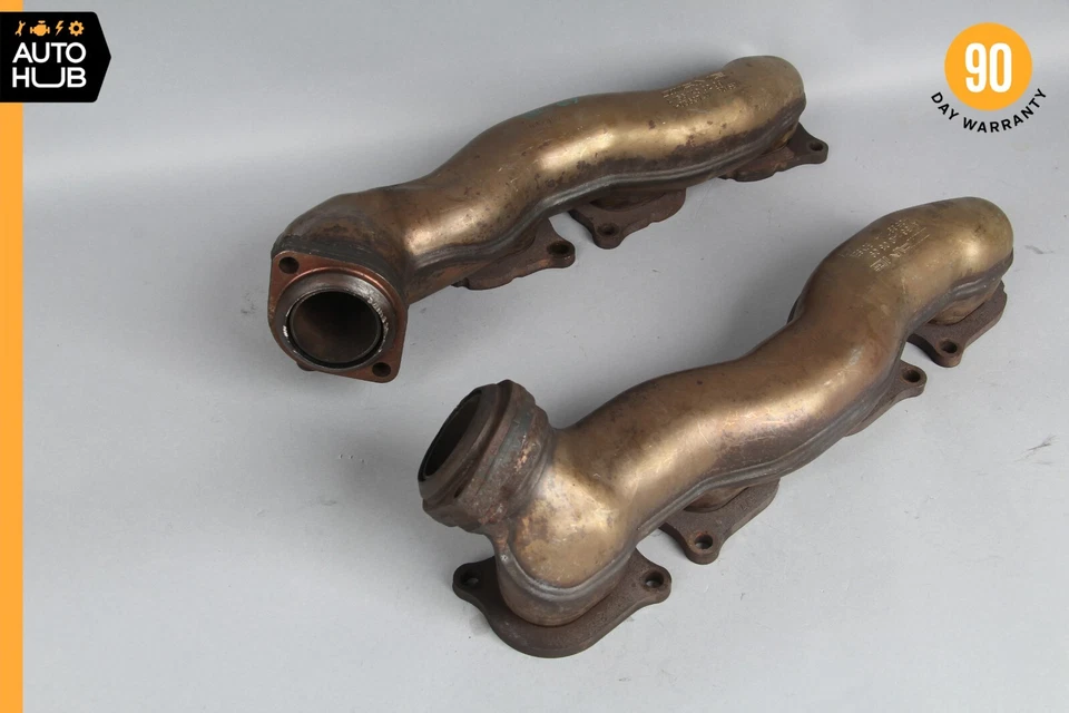 07-11 Mercedes W164 ML63 R63 AMG colector de escape lado izquierdo y derecho juego de 2 OEM Foto 1 de 4