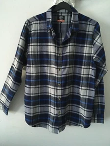 Quality Men's Casual Soft Cotton Blend Check Shirt Size Large - Picture 1 of 7