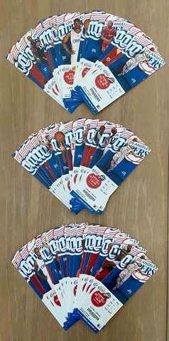 LOT of 3 - LOS ANGELES CLIPPERS 2012-2013 NBA SEASON FULL TICKETS ALL 59 GAMES Cover