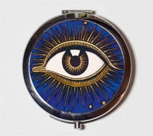 Franz Von Stuck All Seeing Eye Compact Mirror Make Up Pocket Mirror Cosmetics - Picture 1 of 2