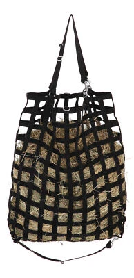 AMESBICHLER REITSPORT Heutasche Heusack - Heunetz - Futtersack Futterbeutel Futtersack mit 3 Riemen