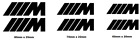 BMW M Performance M2 M3 M4 High Temp Brake Caliper Window Vinyl Sticker Decal X6