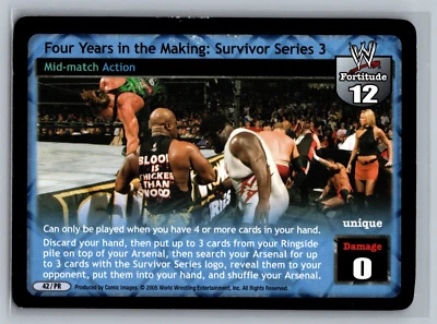 2005 Raw Deal WWE Four Years In The Making: Survivior Series #42/PR Promo Card - Image 1 of 2
