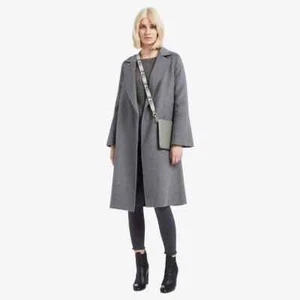 SEED HERITAGE Grey Wool Blend Streamline Coat Size 10 - Picture 1 of 5