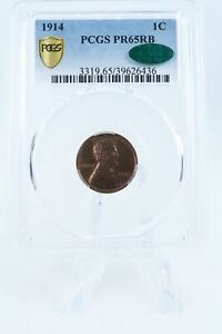 1914-P PCGS PR65RB Lincoln Wheat Cent Proof 1C