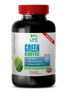Lose Weight Fast - Green Coffee Extract GCA - Raw Green Coffee Beans 1 Bottle - Picture 1 of 11