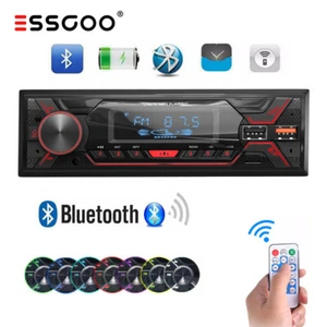 1 DIN MP3 Player Autoradio mit Bluetooth Freisprech 7 Farben USB SD AUX FM BT TF - Bild 1 von 13
