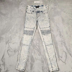DECJUBA JEGGING JEANS WOMENS SIZE 8 BLUE STRETCH DENIM SKINNY BIKER MID RISE - Picture 1 of 12