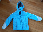 Girls ZeroXposur Jacket Size M  Blue White Gray Removeable Hood Zipper and Snap