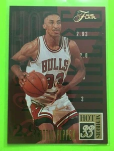 1994-95 Fleer Flair #13 Scottie Pippen Hot Numbers Chicago Bulls Basketball Card - Picture 1 of 2