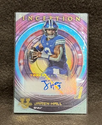 2022-23 Bowman Inception University - Autographs #BIA-JHL Jaren Hall (AU, RC) - Image 1 of 2