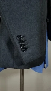 Blazer de lana gris liso ligero 38S Slim Suitsupply abrigo deportivo chaqueta nuevo sin etiquetas  - Imagen 1 de 6