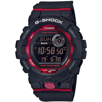 Casio Men's Watch G-Squad Digital Black Dial Resin Strap Bluetooth GBD800-1 - Image 1 of 2