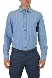 Armani Jeans Men's Multi-Color Striped Long Sleeve Casual Shirt US L IT 52 - Picture 1 of 4