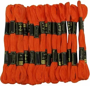 Anchor Stranded Cotton Threads Hand Embroidery Floss Cross Stitch Thread Orange - Picture 1 of 5