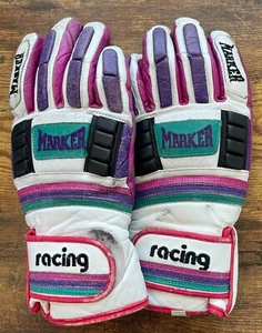 Marker Racing Gloves Size Large Multi Color Vintage - Bild 1 von 7