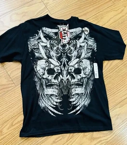 Y2K MMA Elite Shirt Gr. Large Skull Grunge - Bild 1 von 7