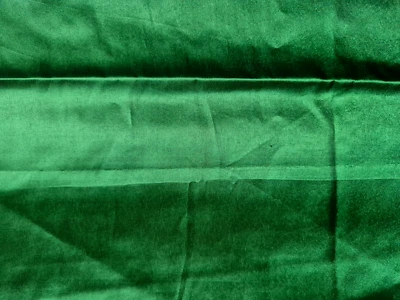 EMERALD GREEN POLYESTER SATIN FABRIC  40X40  INCHES   1.1 YARDS - Image 1 of 2
