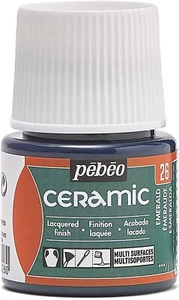 Pebeo Ceramic Enamel Effect Paint 45ml Bottle, High Gloss, Opaque, Oil-Based - Picture 1 of 29