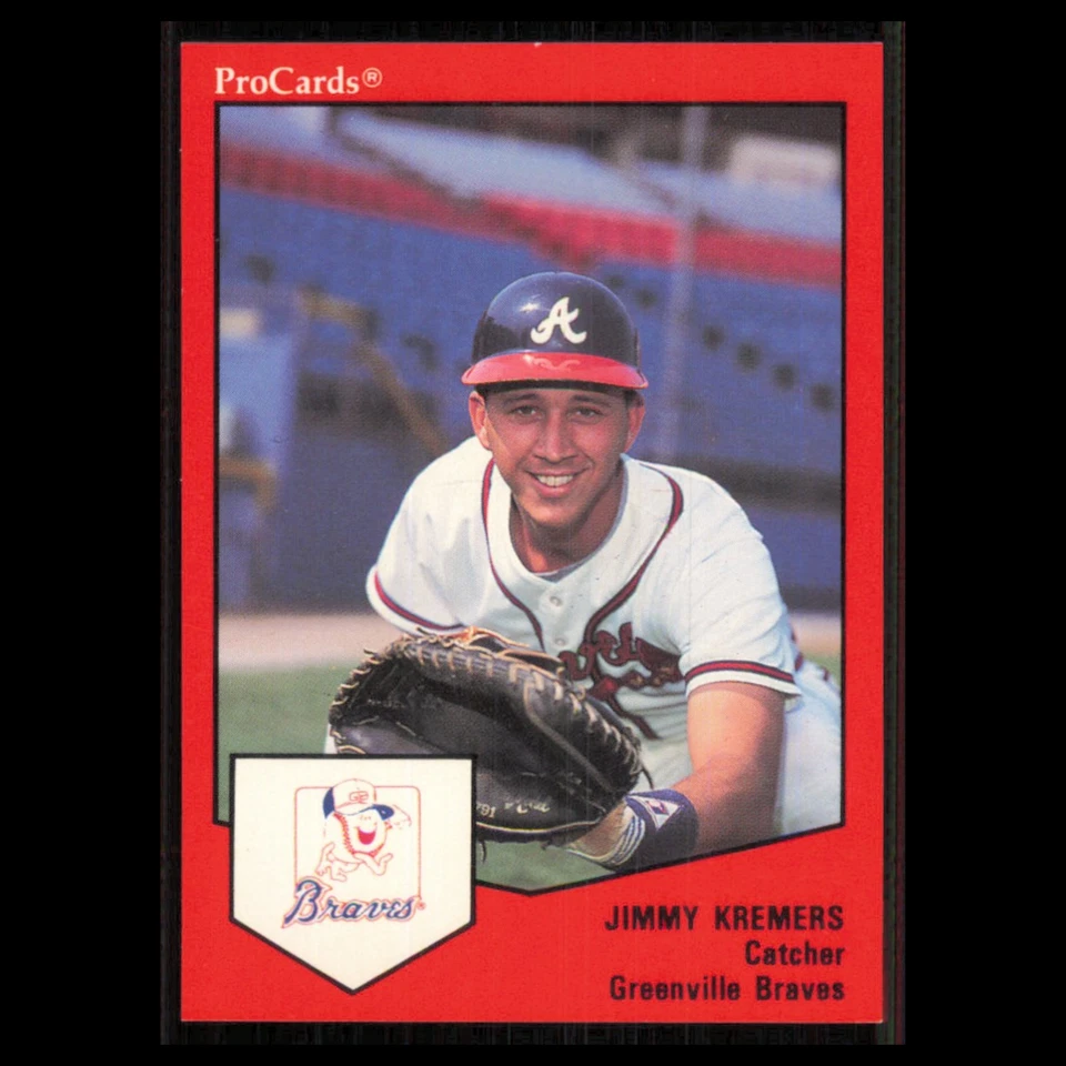 Jimmy Kremers #1163 1989 ProCards Minor League Team Sets Greenville Braves Card - Image 1 of 3