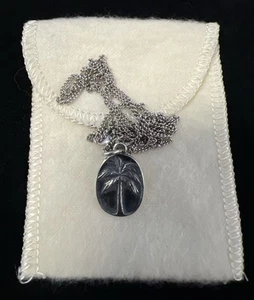 JAMES AVERY ~ RETIRED ~ Sterling PALM TREE Pendant and Sterling 24" JA Chain - Picture 1 of 7