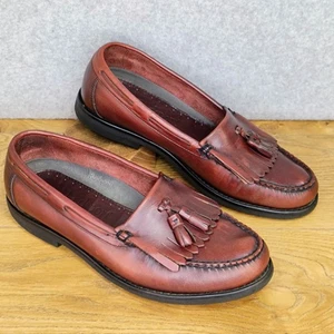 Rockport Burgunderrot Leder Halbschuhe Kiltie Quaste Herren 10,5 M Vibram Sohlen Freizeit - Bild 1 von 11
