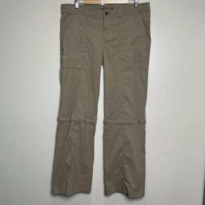 Pantalones para mujer PrAna 14 tostados senderismo convertibles senderismo viaje al aire libre elásticos Foto 1 de 4