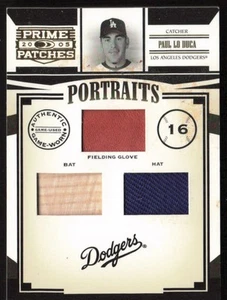 2005 Donruss Prime Patches Portraits Triple Swatch /150 Paul Lo Duca #P-24 - Picture 1 of 2