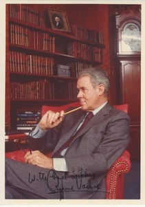 Cyrus Vance - U.S. Secretary of Army under JFK - Autographed 5x7 Photograph - Picture 1 of 1