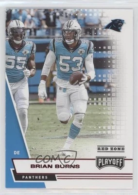 2020 Panini Playoff Red Zone Brian Burns #144 - Image 1 of 2