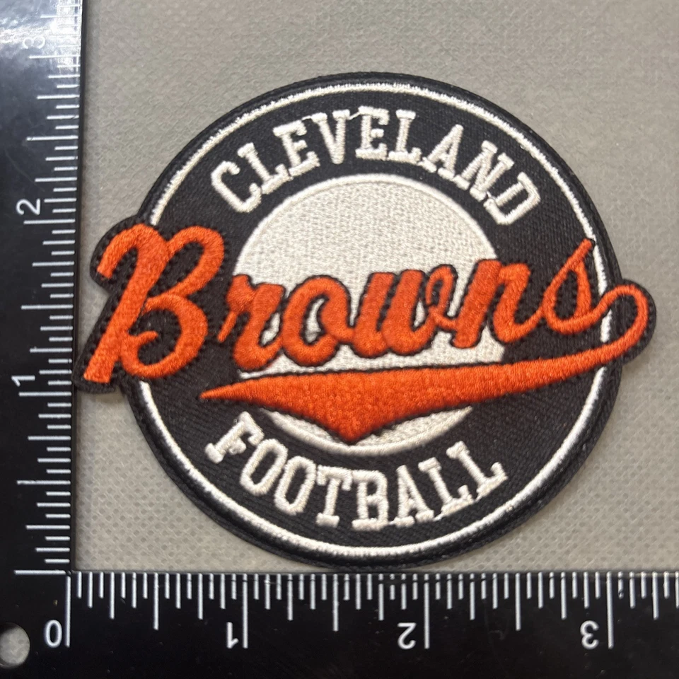 CLEVELAND BROWNS IRON ON EMBROIDERED PATCH - Image 1 of 1