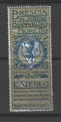 Poster Stamps, Cinderellas, Vignettes. ITALIE 1898 - BRESCIA - Photo 1/2