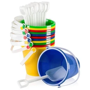6 Pack of 5 Beach Pails Sand Buckets and Shovels Toy - Pool and Swim Toys for... - Picture 1 of 7