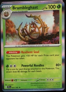 2024 Scarlet & Violet Series - Temporal Forces Brambleghast Rare Holo #21 - Picture 1 of 2