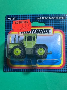 Matchbox International MB-Trac 1600 Turbo de 1992 Mainline Tailandia variación - Imagen 1 de 3