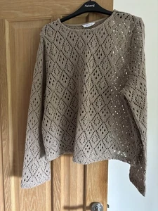 Next Acrylic Lacy Jumper Size Large Never Worn - Picture 1 of 3