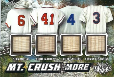 Stan Musial, Eddie Murray, Duke Snider, Harmon Killebrew Mt Crush More Bat 2/4 Foto 1 de 2