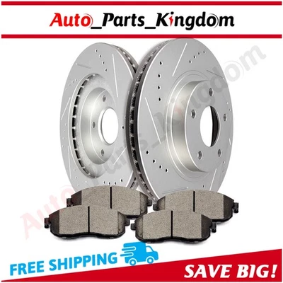 Pastillas de freno y rotores delanteros de cerámica para Infiniti I35 Nissan Altima Nissan Máxima Foto 1 de 4