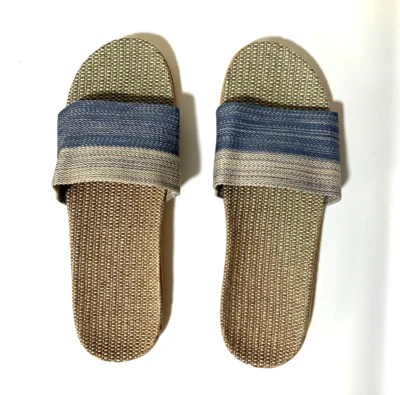 Sandalias de cáñamo para hombre Zapatillas Zapatos de habitación Verano Habitación de visitantes Interior Primavera Nuevas Foto 1 de 4