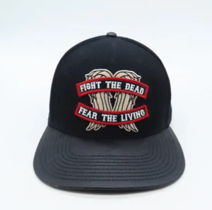 The Walking Dead Hat Adult Snapback Black Fight The Dead Fear The Living AMC - Picture 1 of 16