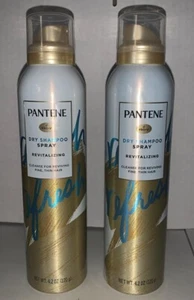 Lot of 2 Pantene Dry Shampoo Spray (REVITALIZING) for fine thin hair 4.2 oz each - Picture 1 of 5