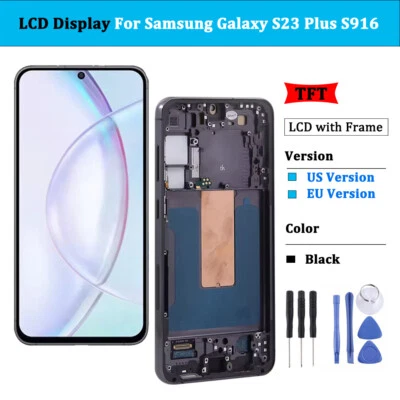 Screen Replacement For Samsung Galaxy S23 Plus S916 Touch Digitizer LCD Display - Bild 1 von 4