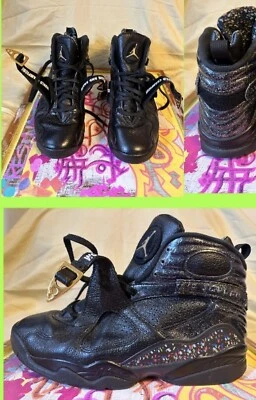 Talla 10 - Jordan 8 Retro C&C Confetti 2015 Usado en Sesiones de Fotos Sin Caja Foto 1 de 4