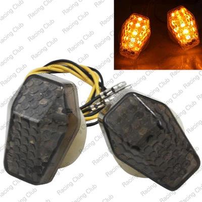  Smoke LED Turn Signal Lights For SUZUKI GSXR 600 750 1000 2001 2002 2003-2005 - Image 1 of 4