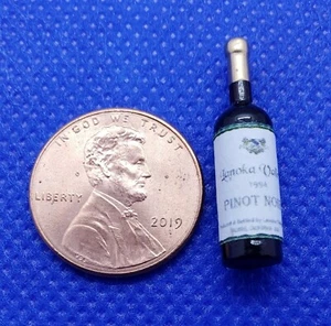 Dollhouse Miniature Bottle of Lanoka Valley Pinot Noir - 1:12 Scale - Picture 1 of 1