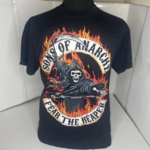 SOA Samcro Sons of Anarchy Shirt Adult Large Fear the Reaper Black Graphic - Picture 1 of 5