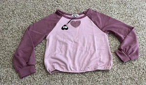 Girls Long Sleeve Sweatshirt Rose Size M NWT - Picture 1 of 6