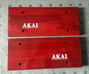 Piezas laterales para Akai GX 75/95 con inscripción Akai máquina de cinta RTR - Imagen 1 de 4